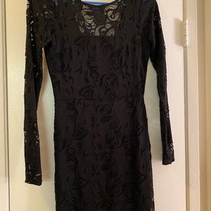 Black lace dress